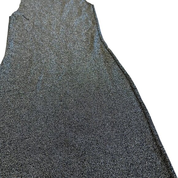 House of Harlow 1960 Silver Glitter Sheath Dress Mock Neck Party Size Small - Picture 10 of 12
